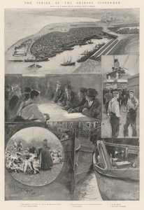 Lo sciopero dei pescatori di Grimsby da Henry Charles Seppings Wright